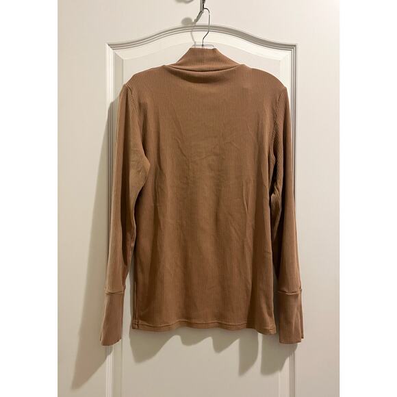 J. Crew Ribbed Mockneck Top - Picture 2 of 5